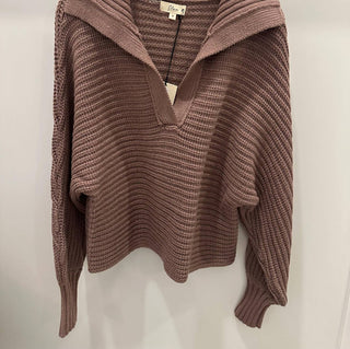 Elan - Open Collar Sweater