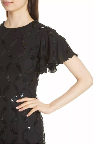 Sachin & Babi - Sophia Sequin Silk A Line Flare Dress