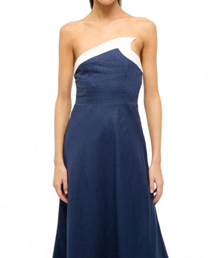 Staud - SIRANI STRAPLESS MIDI DRESS