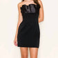 B.Right - Ruffled H-line Tube Mini Dress