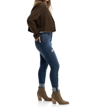1822 Denim - High Rise Cuffed Skinny Jeans