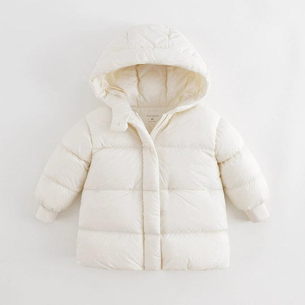 Marc & Janie Girls Medium Length Down Jacket Thickened Warm Down Jacket for Winter Size 1-2