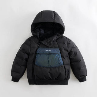 Marc & Janie Boys Threeproof Fabrics Laser Pocket Hooded Warm Down Jacket for Winter Size 4-5