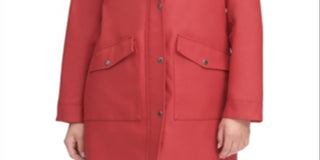 Levi's Women's Water Resistant Rain Jacket Red Size Medium