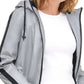 Levi's Women's Reflective Long Coaches Jacket Gray Size Medium