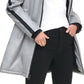 Levi's Women's Reflective Long Coaches Jacket Gray Size Medium