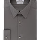 Calvin Klein Men's Slim Fit Stretch Flex Collar Dress Shirt Gray Size 16.5X32X33