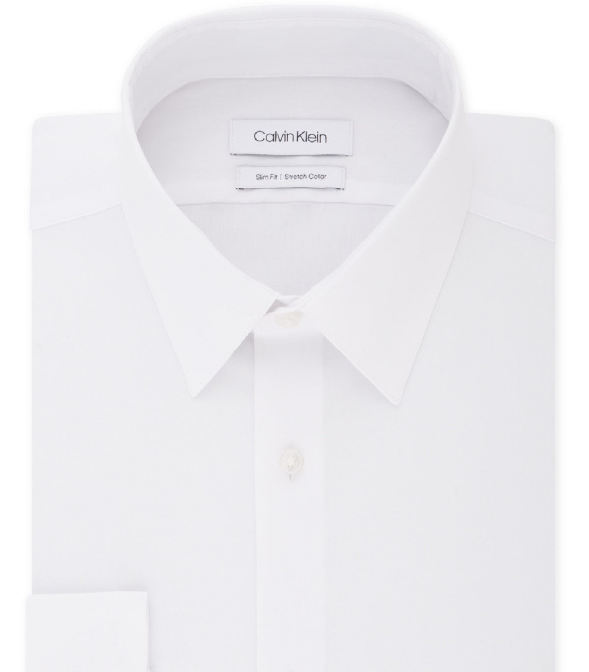 Calvin Klein Men's Slim Fit Stretch Flex Collar Dress Shirt White Size 15.5X32X33