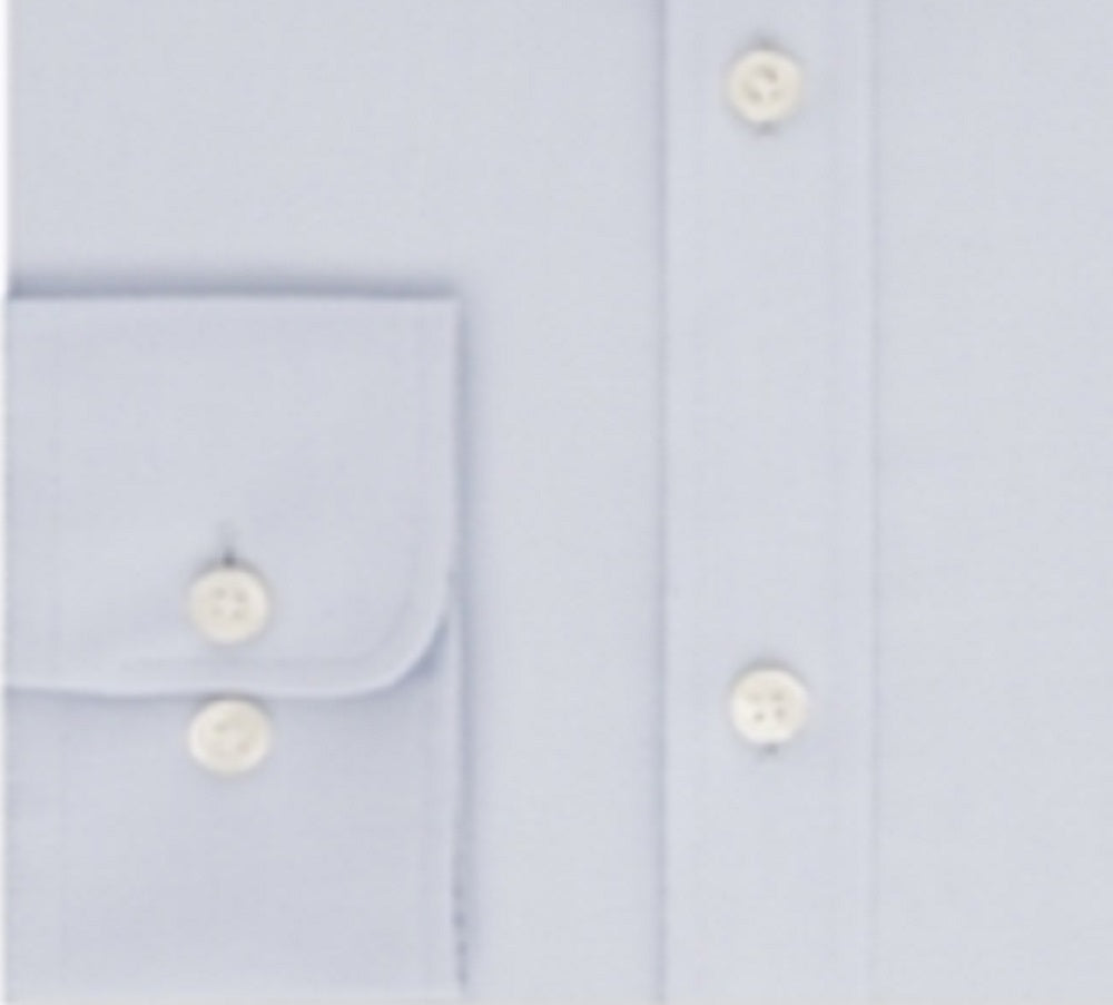 Tommy Hilfiger Men's Athletic Fit Performance Stretch Th Flex Collar Dress Shirt Blue Size 34X35