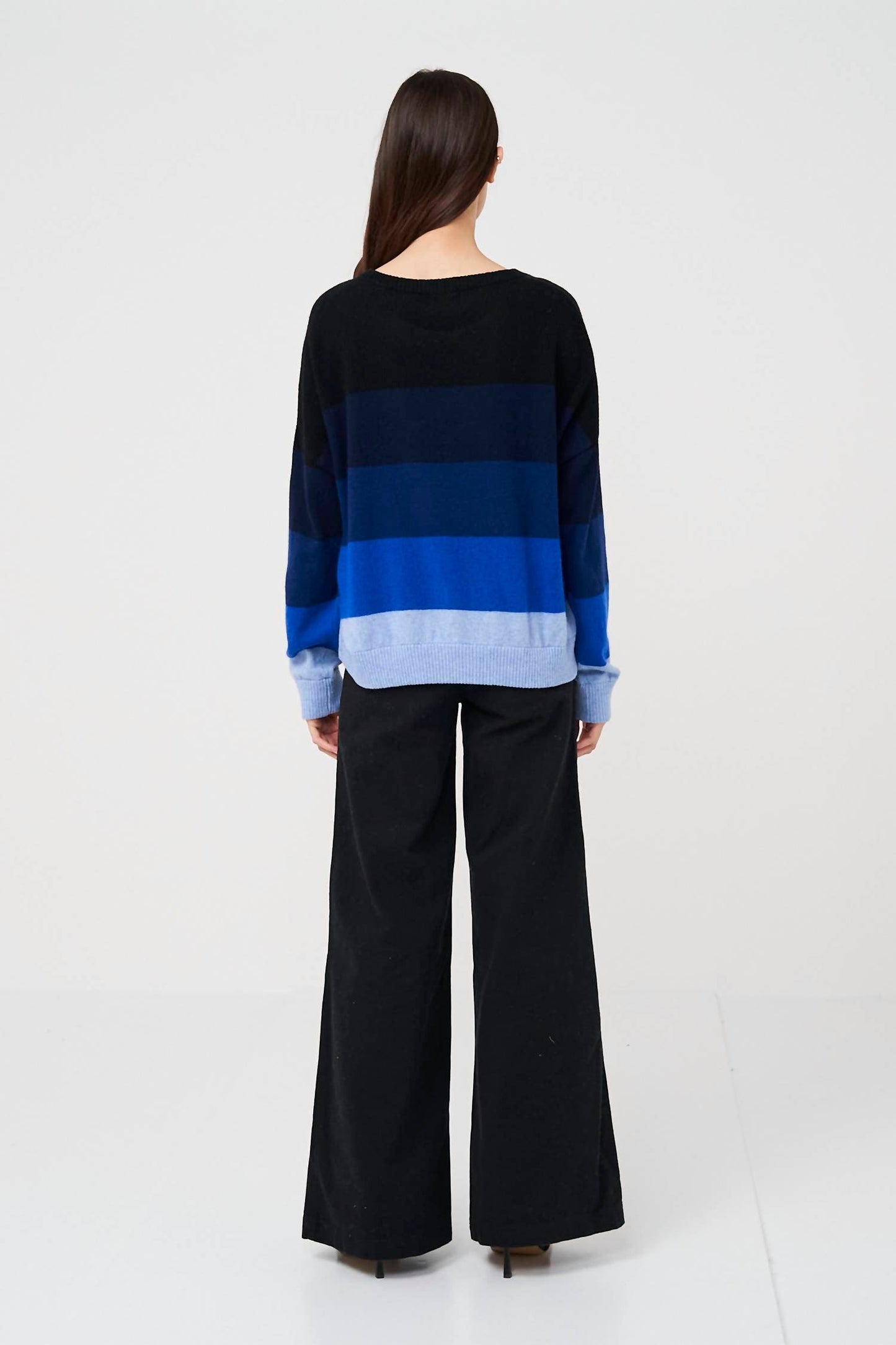 Brodie Cashmere - Chroma Crew Stripes Sweater