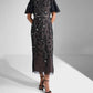Adrianna Papell - Beaded Knit Mesh Sequin Dress
