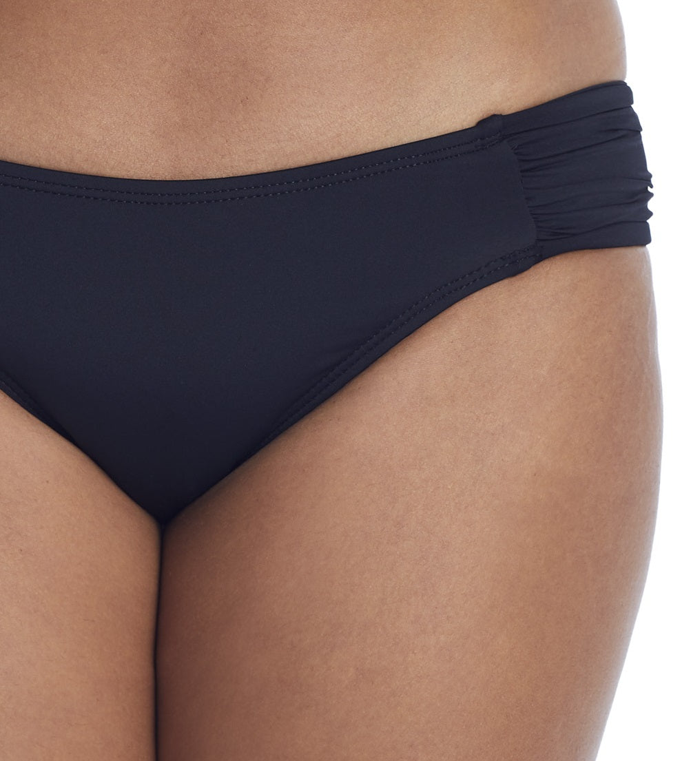 La Blanca Women's Island Goddess Hipster Bikini Bottoms Black Size 4