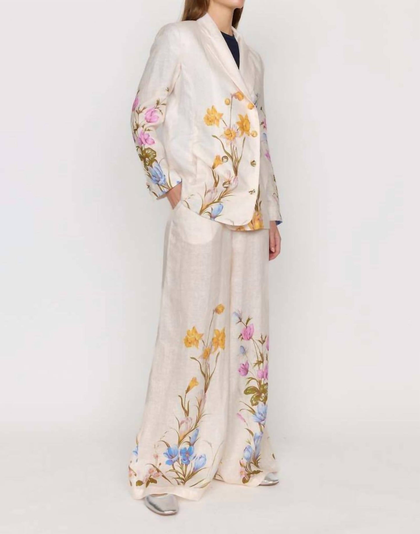 Christy Lynn - Emilia Floral Blazer with tie