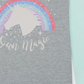 Max & Olivia Little Girl's Long Sleeve Sleepshirt with Sleep Mask 2 Piece Set Gray Size Small