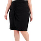 Connected Women's Colorblocked Lace Sheath Dress Black Size 18W