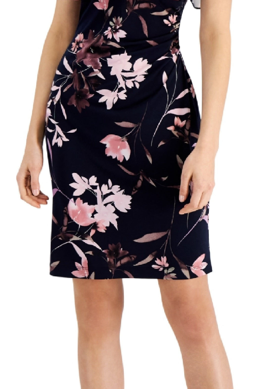 Connected Women's Popover Sheath Dress Blue Size 8Petite