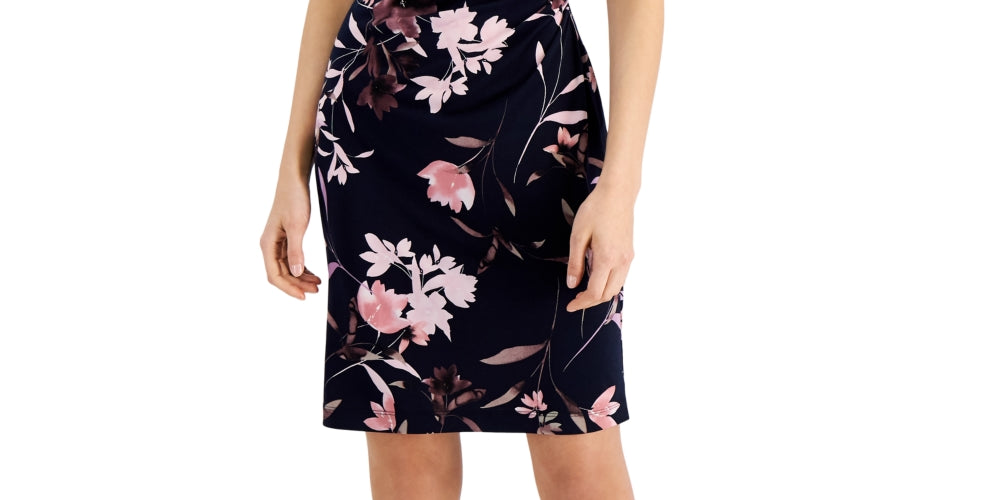 Connected Women's Popover Sheath Dress Blue Size 8Petite