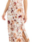 Connected Women's Floral Sleeveless V Neck Maxi Cocktail Dress Brown Size 4