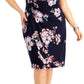 Connected Women's Ity Faux Wrap Dress Blue Size 24W