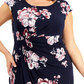 Connected Women's Ity Faux Wrap Dress Blue Size 24W