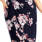 Connected Women's Ity Faux Wrap Dress Blue Size 24W
