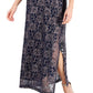 Connected Women's Printed Lace Gown Blue Size 10
