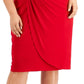 Connected Women's Side Tab Dress Red Size 18W