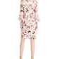 Connected Women's Printed Side Tab Sheath Dress Brown Size 6Petite