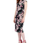 Connected Women's Floral Print Midi Dress Pink Size 10