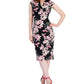 Connected Women's Floral Print Midi Dress Pink Size 12