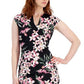 Connected Women's Floral Print Midi Dress Pink Size 12