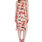Connected Women's Floral Print Midi Dress Brown Size 6