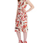 Connected Women's Floral Print Midi Dress Brown Size 6