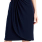 Connected Women's Soutache Bodice Cocktail Dress Blue Size 4