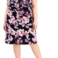 Connected Women's Floral Print Popover Midi Dress Pink Size 24W