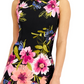Connected Women's Floral Sheath Dress Pink Size 4Petite