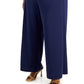 Connected Women's Popover Jumpsuit Blue Size 24W