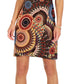 Connected Women's Printed Side Ring Dress Brown Size 14Petite