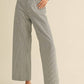 &Merci - Striped High Waist Cropped Pants