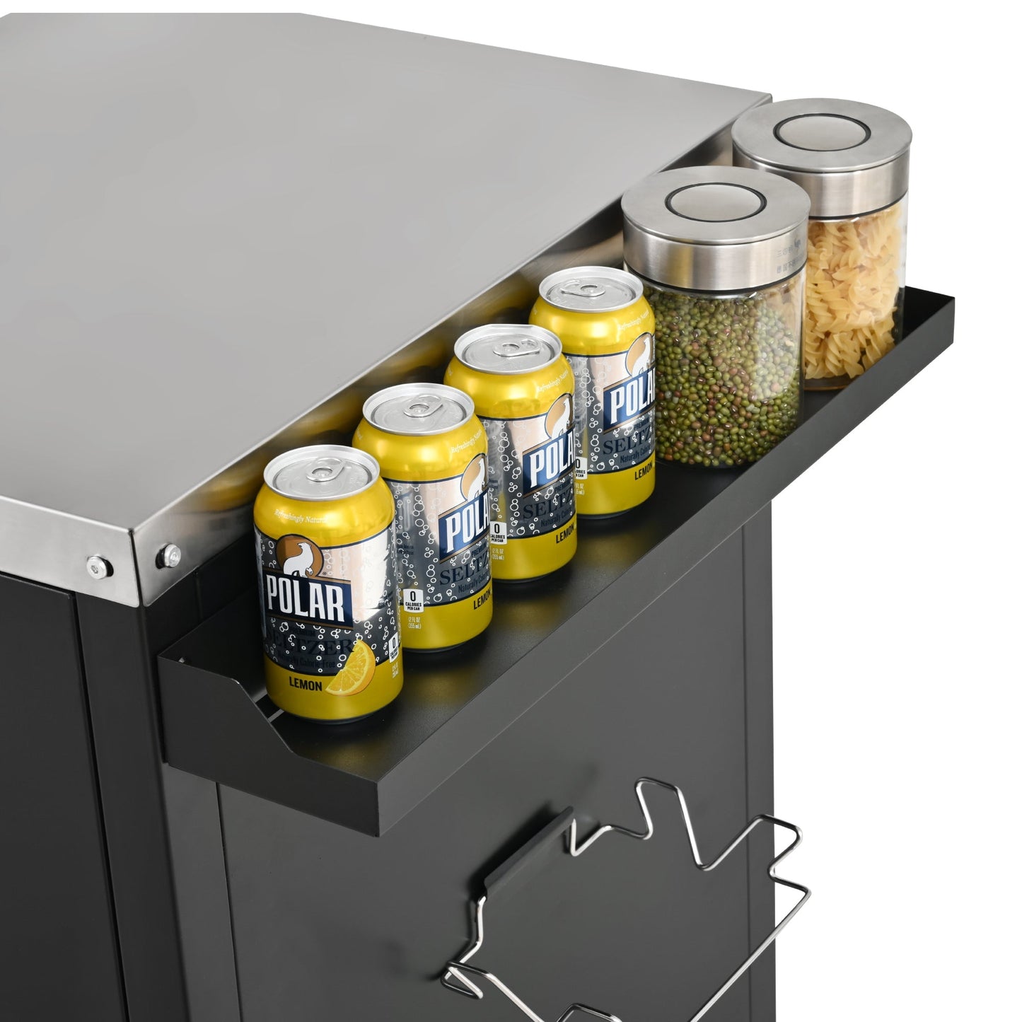 K&K 72.4' Large Grill Table for Big Green Egg