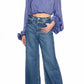 Susana Monaco - Matte Satin Wrap Poet Sleeve Top