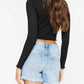 Kancan - High Rise Denim Shorts