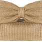 Little Trendy - Women's Bow Straw Handbag