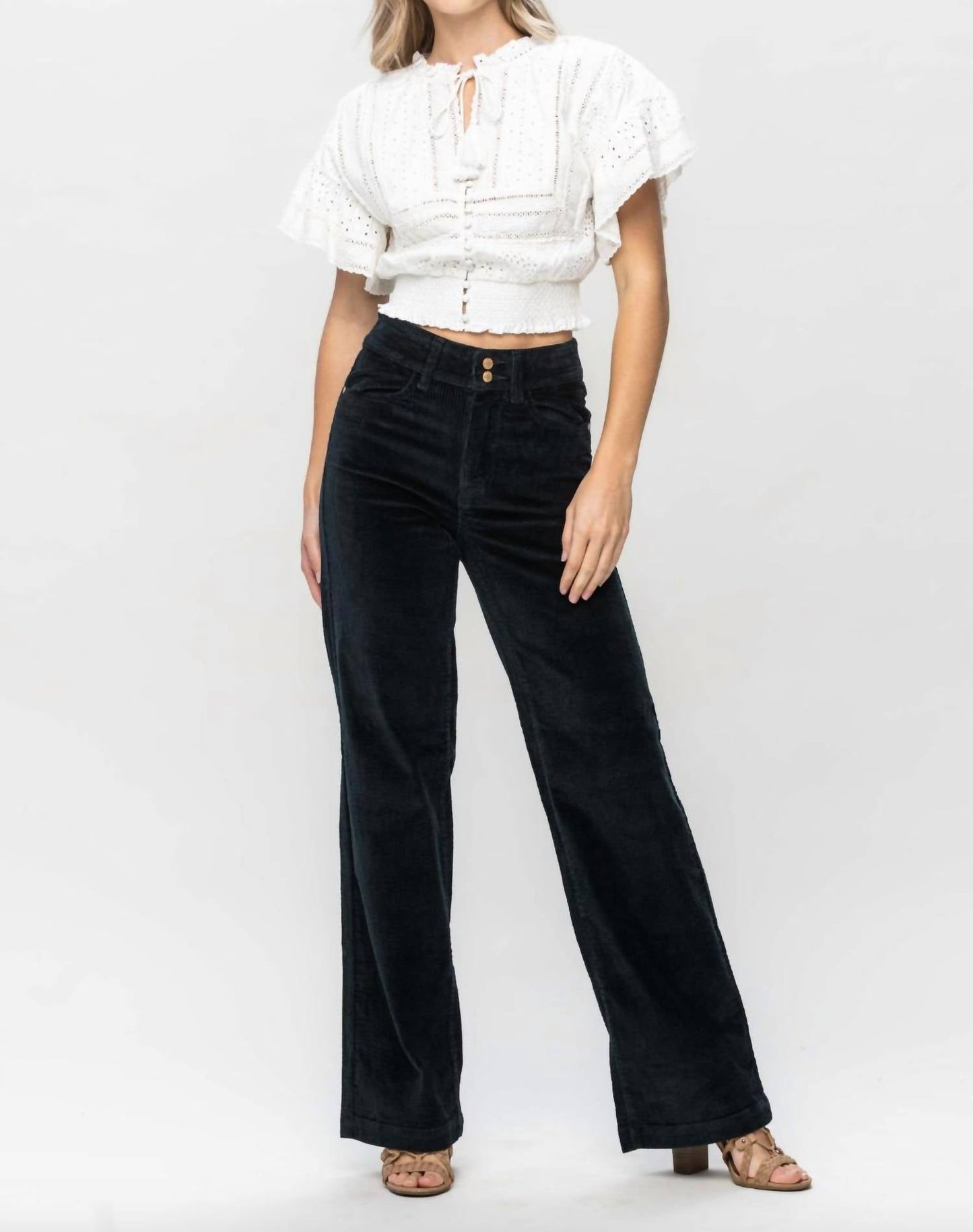 Judy Blue - Wide Leg Corduroy Trouser