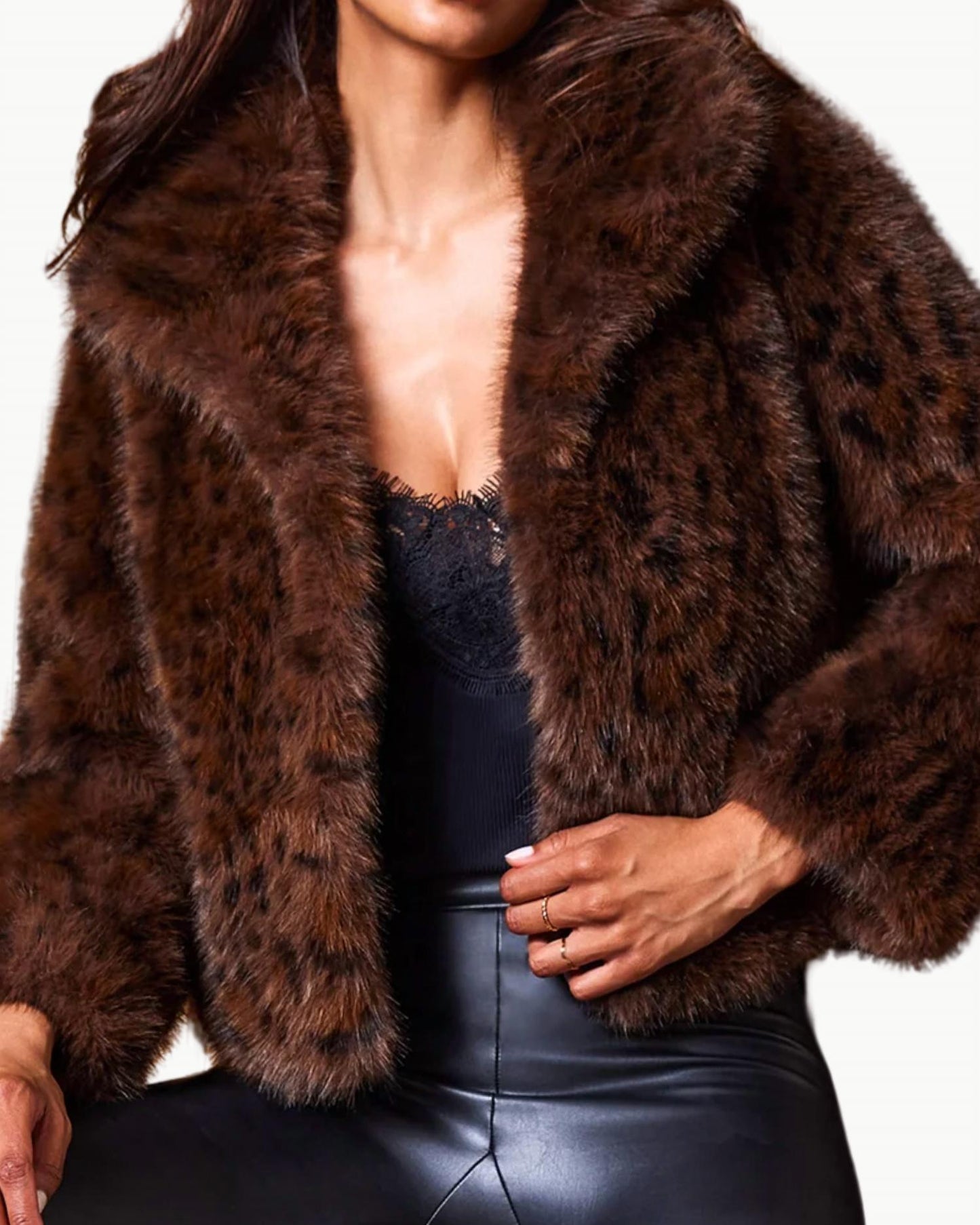 Generation Love - Lexy Leopard Faux Fur Jacket