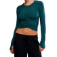 Free People - Tempo Ruched Long Sleeve Tee