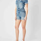 Judy Blue - High Waisted Short Sleeve Denim Romper