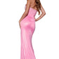 Jovani - Pink Strapless Evening Gown