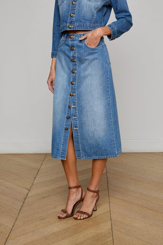 L'Agence - Kathleen Denim Skirt