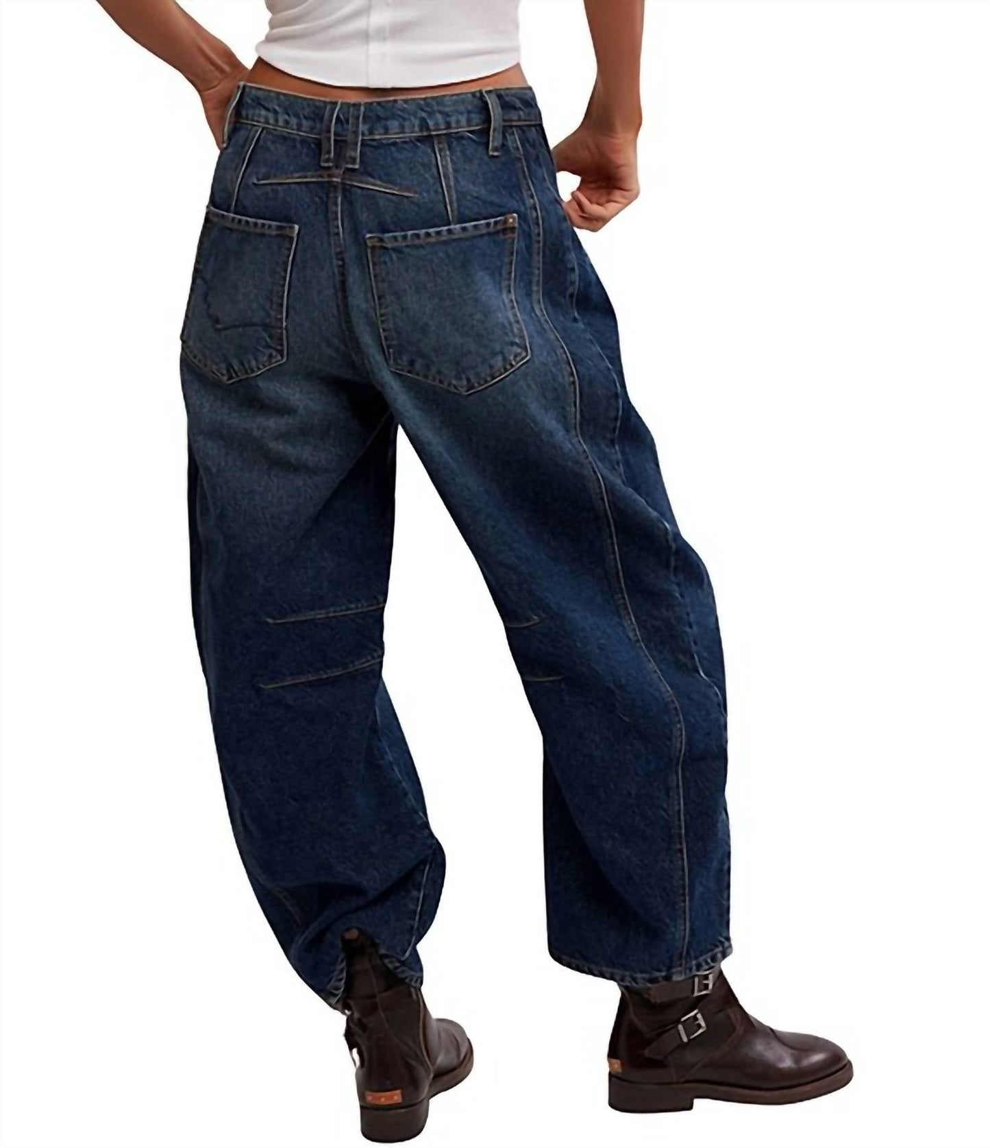 Free People - Good Luck Mid Rise Barrel Jeans
